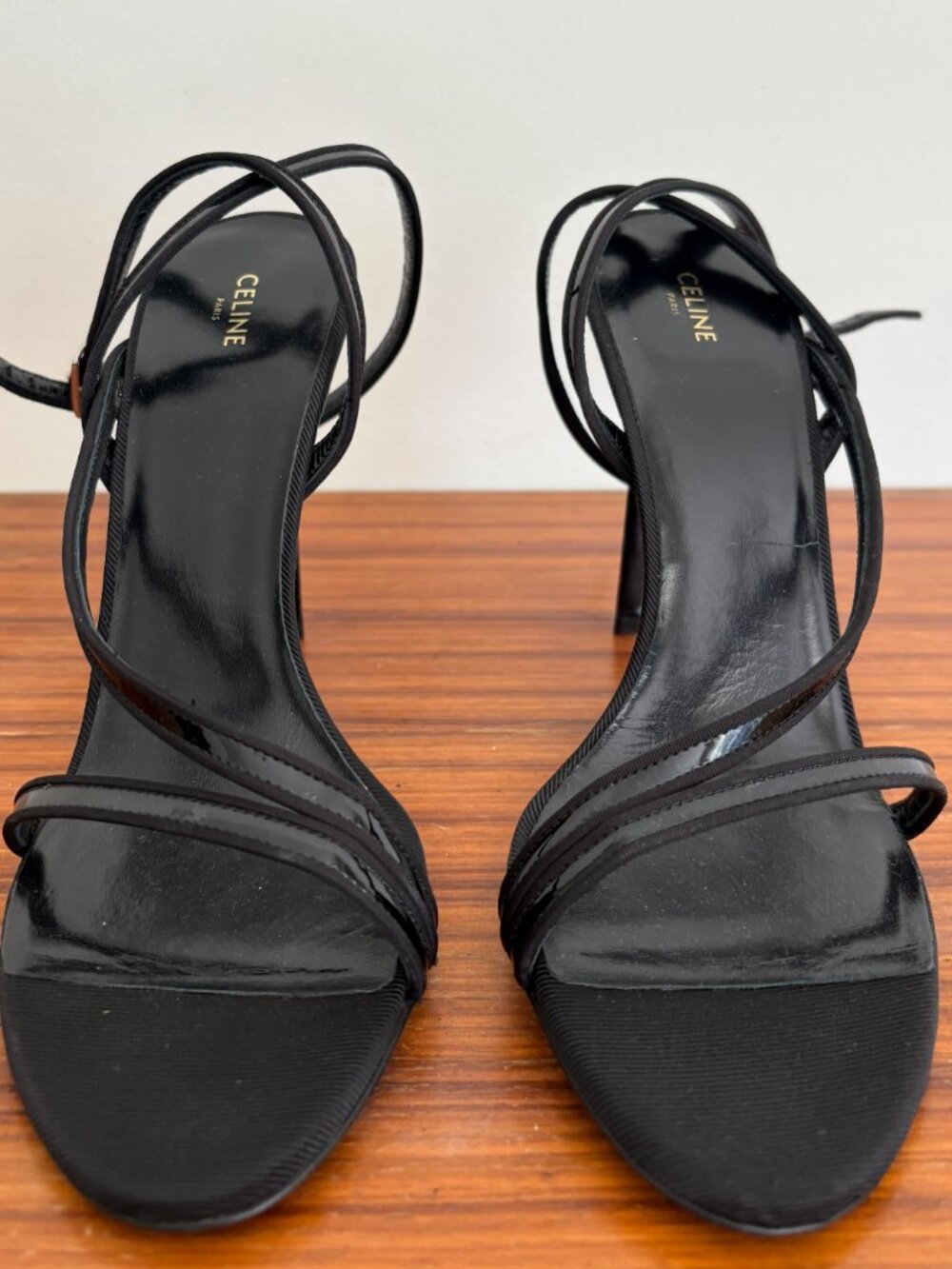 Celine Sharp Sandal in Patent Calfskin IMMACULATE